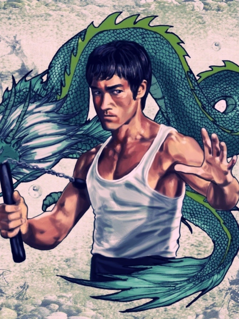 Das Bruce Lee Wallpaper 480x640