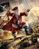 Das Pirate Santa Wallpaper 128x160