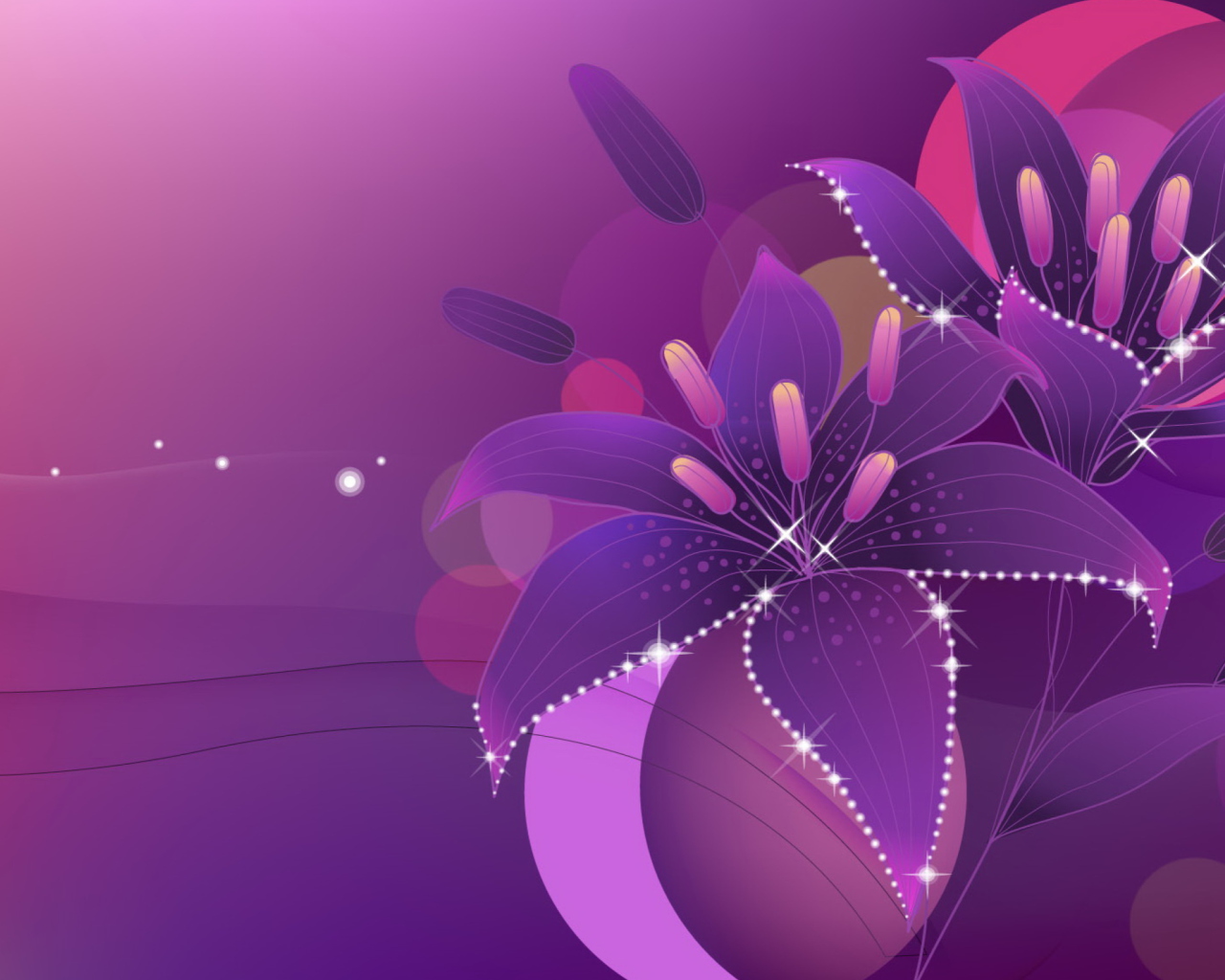 Violet Flowers Desktop wallpaper 1280x1024