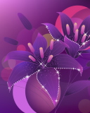 Fondo de pantalla Violet Flowers Desktop 128x160