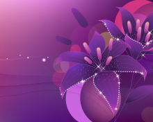 Обои Violet Flowers Desktop 220x176