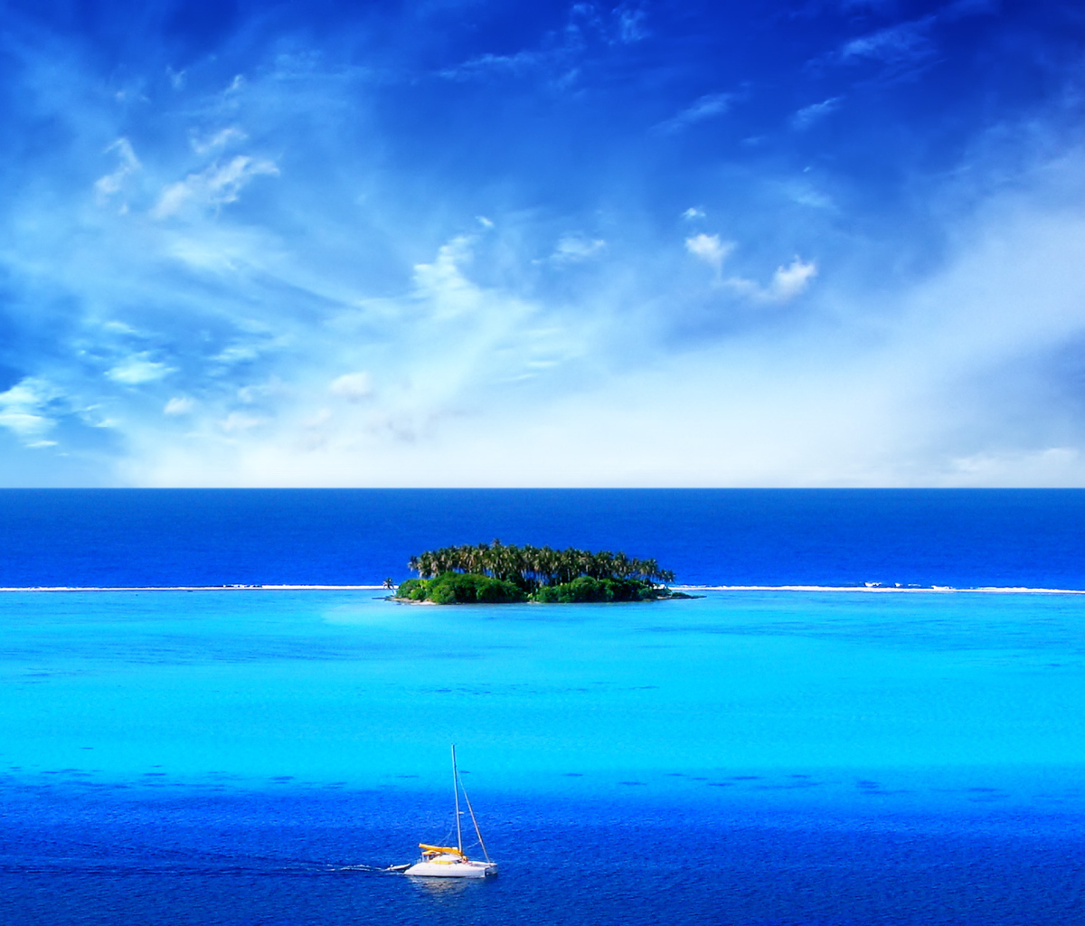 Blue Sea & Sky screenshot #1 1200x1024