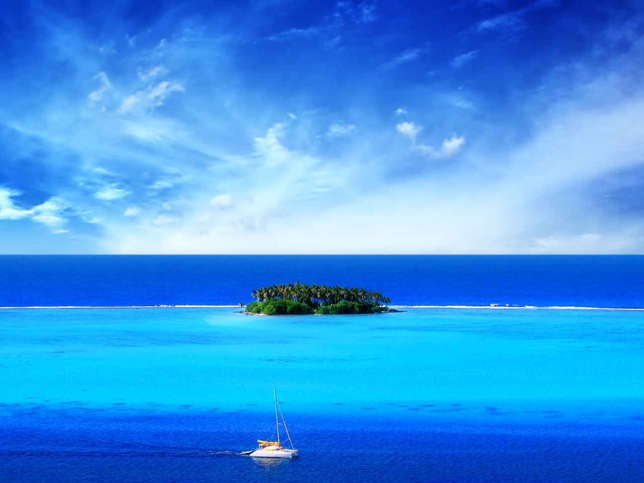 Das Blue Sea & Sky Wallpaper 1280x960