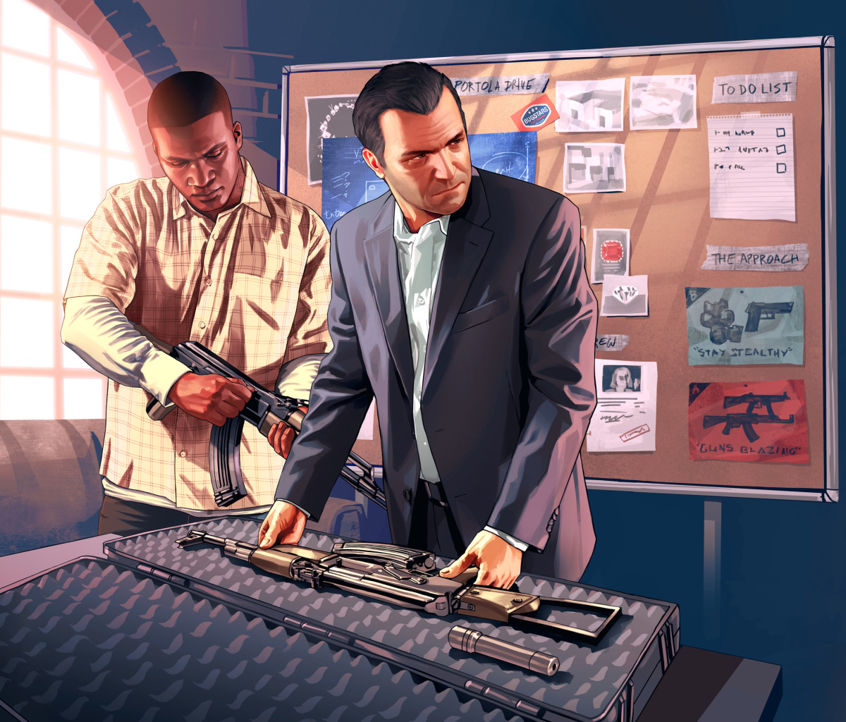 Обои Grand Theft Auto V Mike Franklin 1200x1024