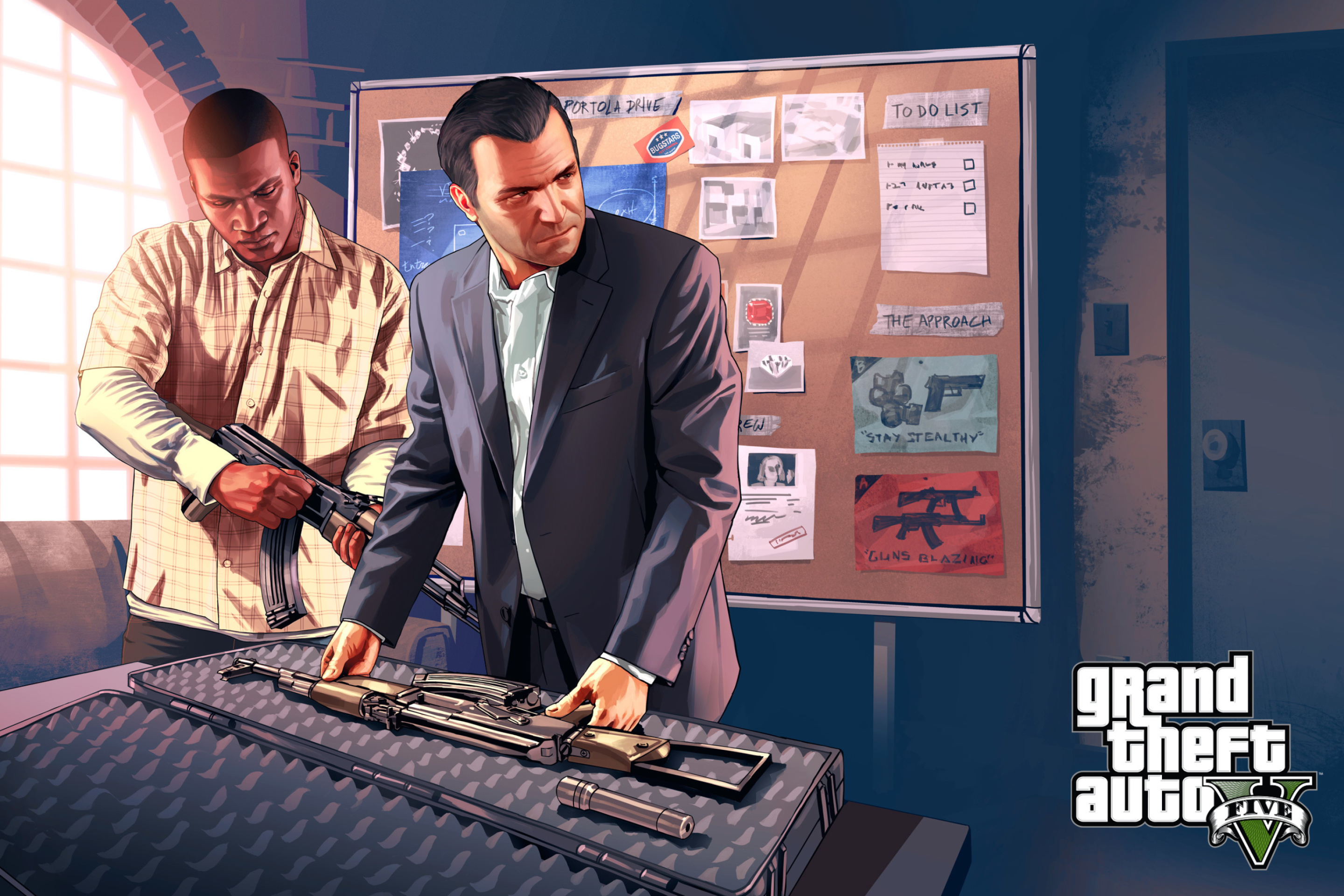 Das Grand Theft Auto V Mike Franklin Wallpaper 2880x1920