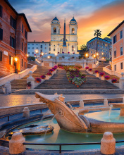 Fontana della Barcaccia and Spanish Steps screenshot #1 176x220