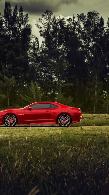 Red Chevrolet Camaro screenshot #1 360x640
