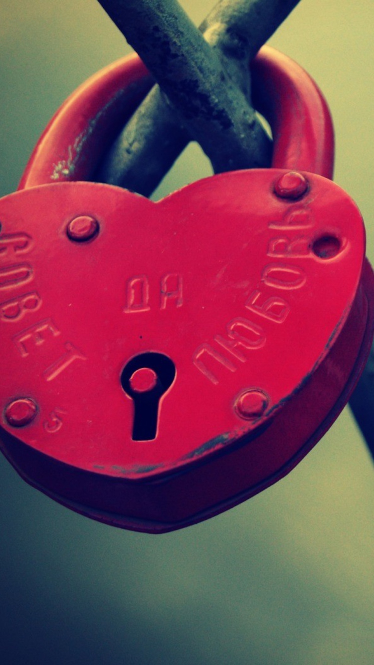 Das Heart Shaped Lock Wallpaper 750x1334