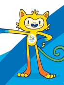 Olympics Mascot Vinicius Rio 2016 wallpaper 132x176