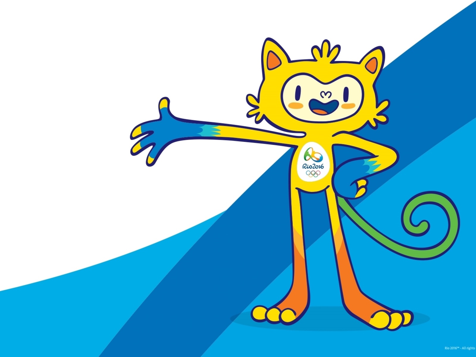 Fondo de pantalla Olympics Mascot Vinicius Rio 2016 1600x1200
