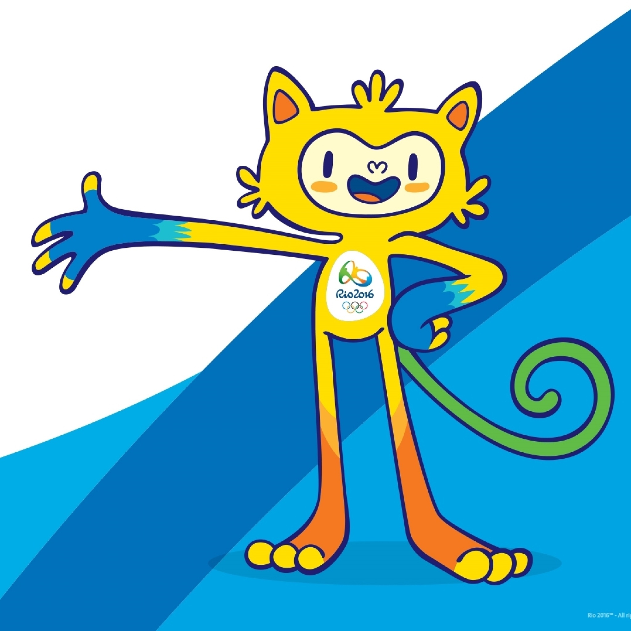 Fondo de pantalla Olympics Mascot Vinicius Rio 2016 2048x2048