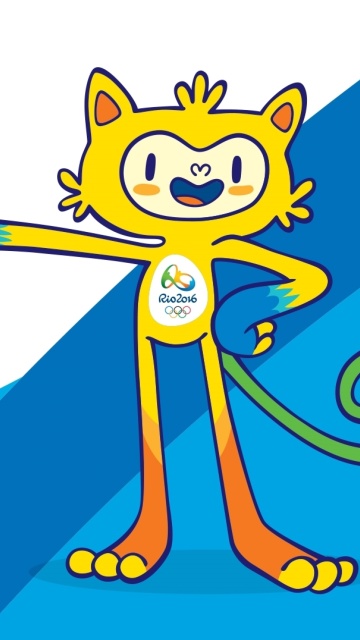Sfondi Olympics Mascot Vinicius Rio 2016 360x640