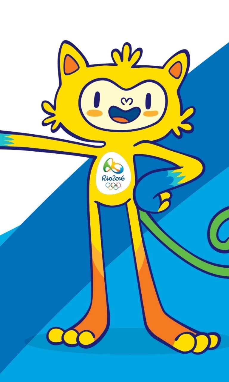 Sfondi Olympics Mascot Vinicius Rio 2016 768x1280