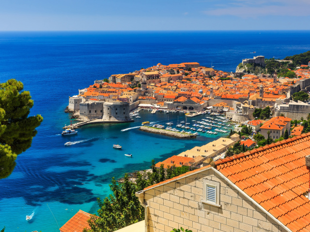 Обои Walls of Dubrovnik 640x480