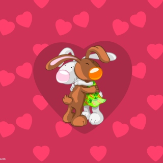 Rabbit Hug sfondi gratuiti per 1024x1024