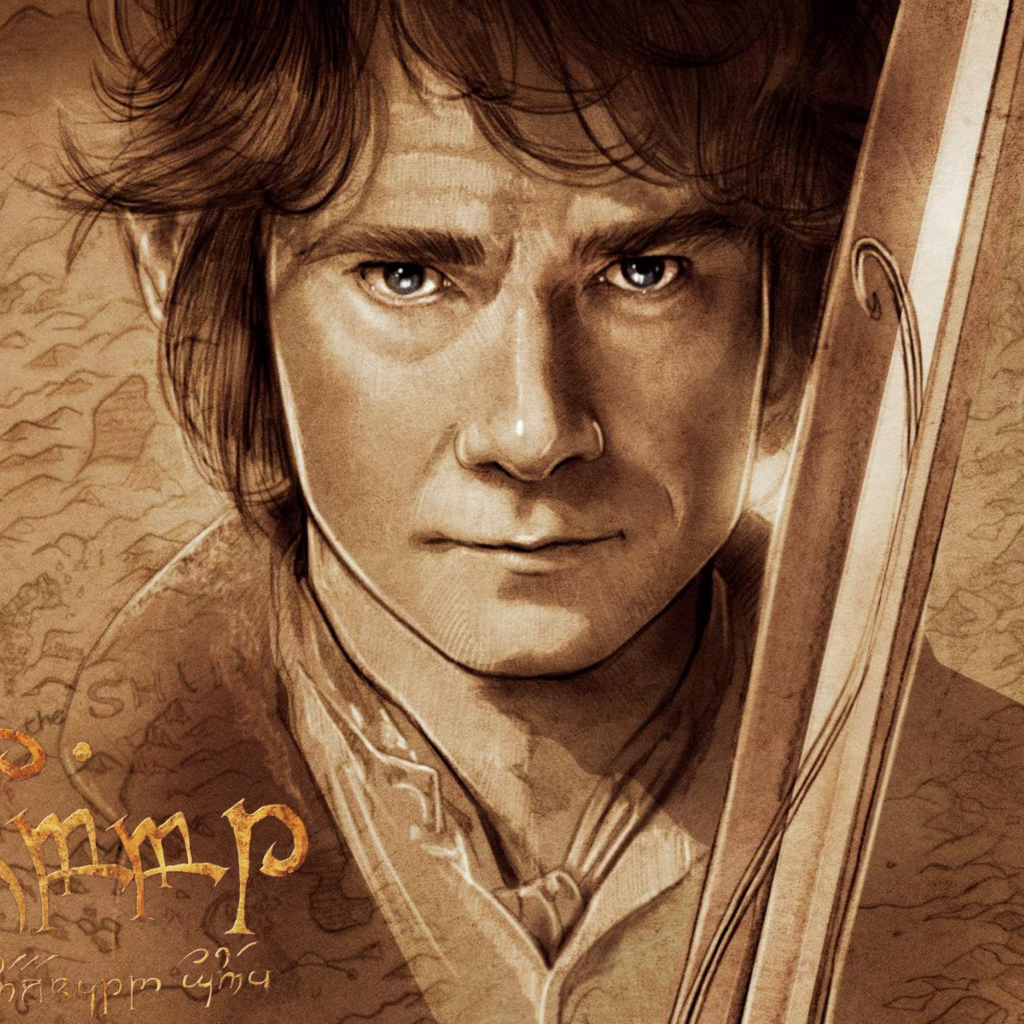 Обои The Hobbit Bilbo Baggins Artwork 1024x1024