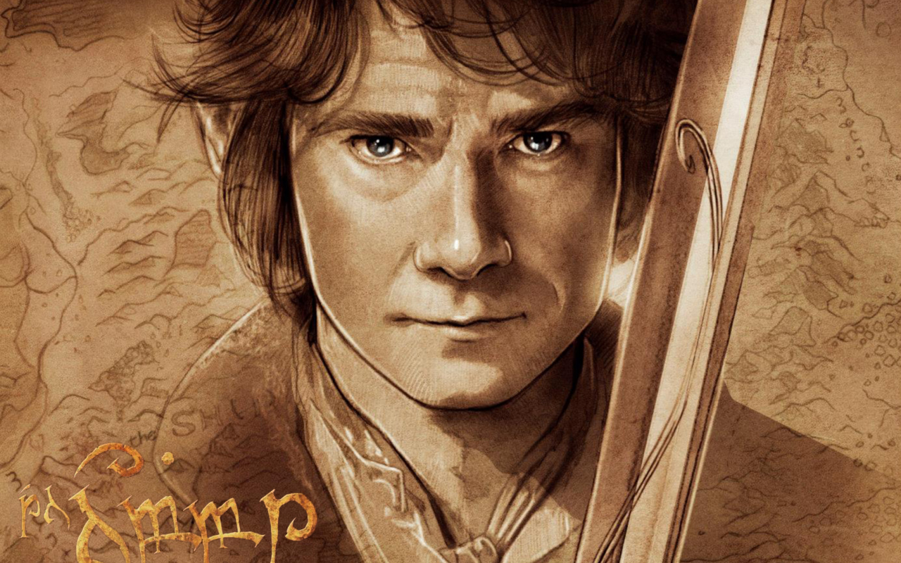 Das The Hobbit Bilbo Baggins Artwork Wallpaper 1280x800