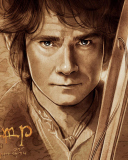 The Hobbit Bilbo Baggins Artwork wallpaper 128x160