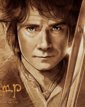 Das The Hobbit Bilbo Baggins Artwork Wallpaper 176x220