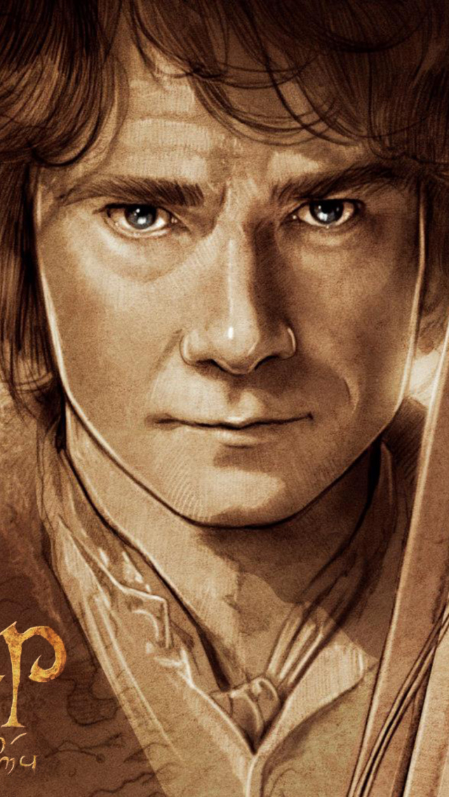 Обои The Hobbit Bilbo Baggins Artwork 640x1136