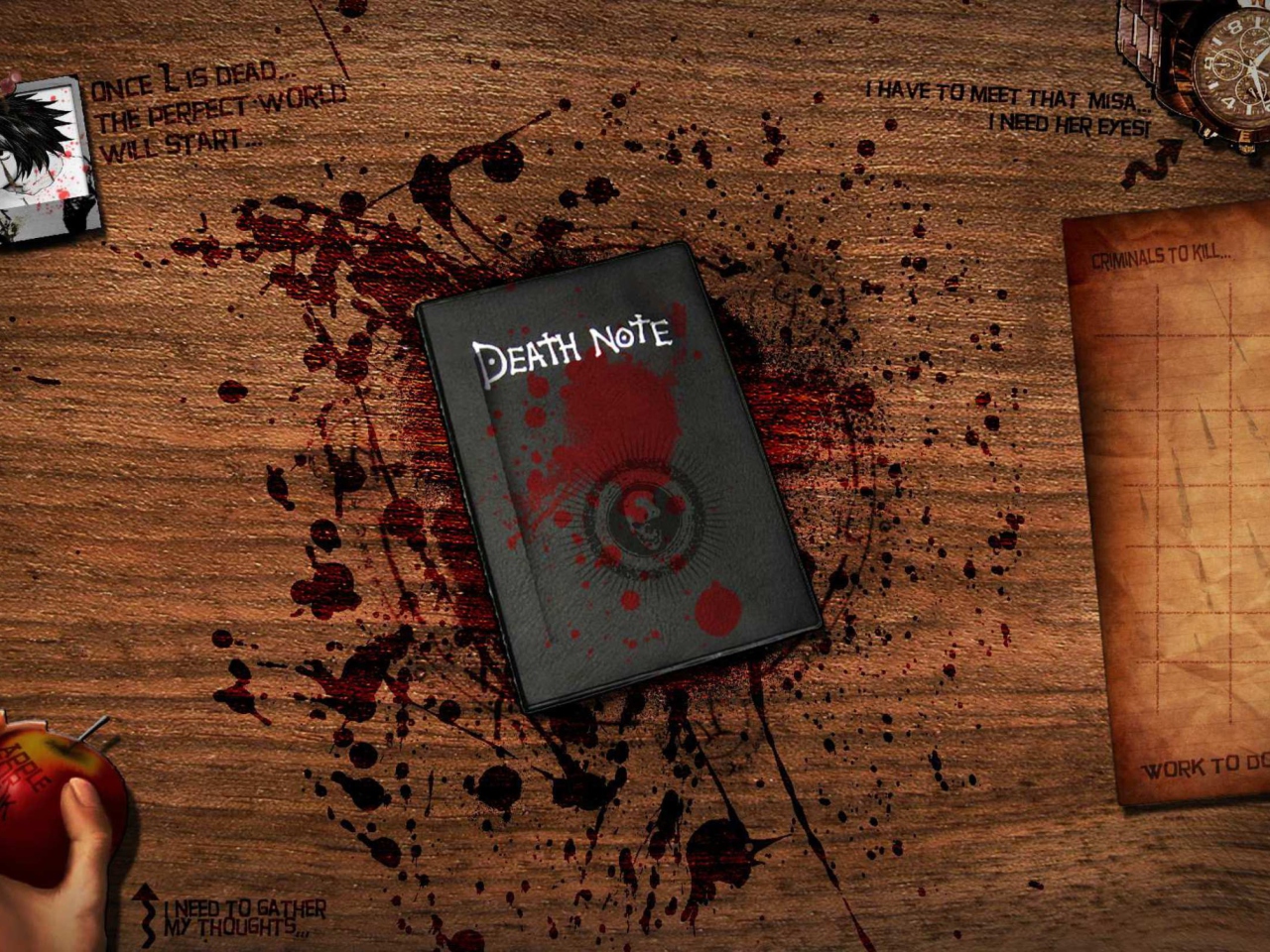 Screenshot №1 pro téma Death Note 1280x960