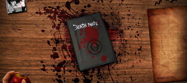 Screenshot №1 pro téma Death Note 720x320