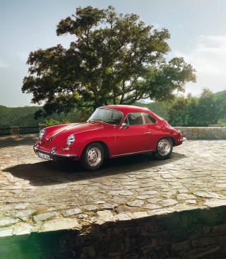 Classic Porsche Coupe Background for 768x1280