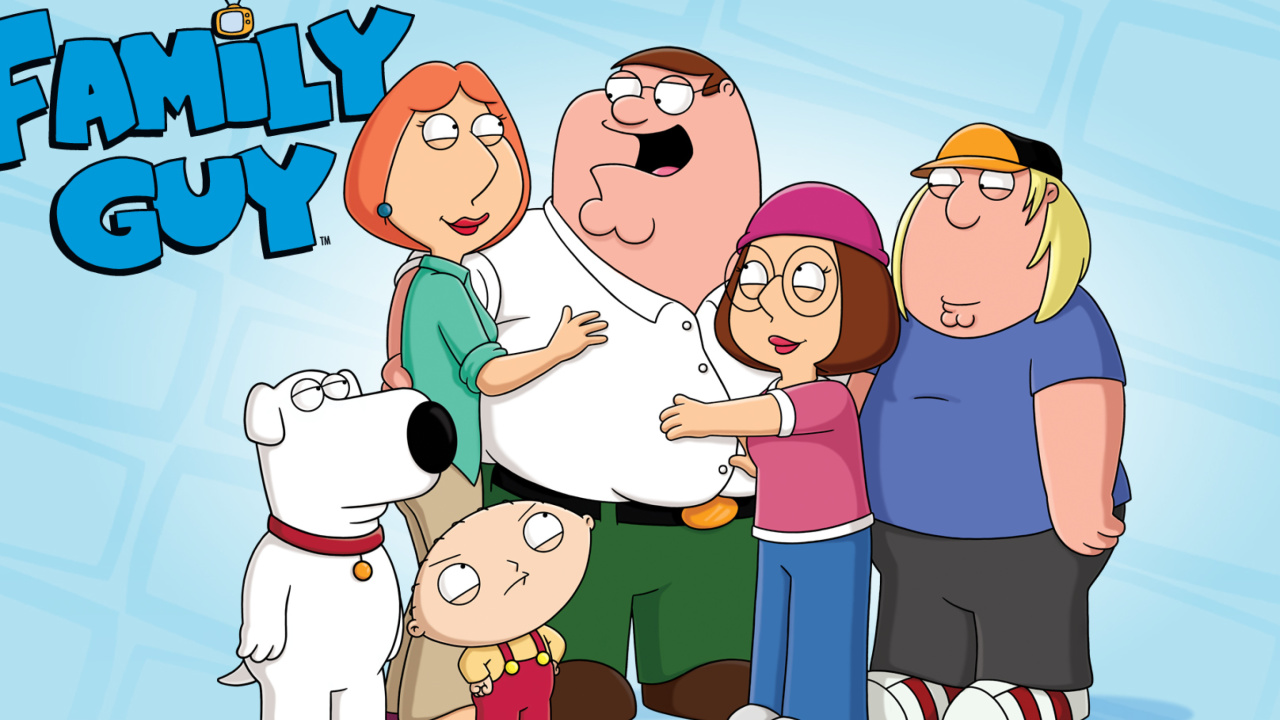 Das Family Guy: Peter, Brian, Lois, Meg, Chris, Stewie Wallpaper 1280x720