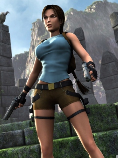 Fondo de pantalla Tomb Raider Lara Croft 240x320