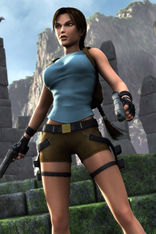 Das Tomb Raider Lara Croft Wallpaper 320x480
