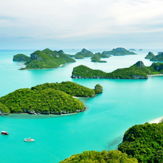 Mu Ko Ang Thong National Park in Thailand - Obrázkek zdarma pro 1024x1024