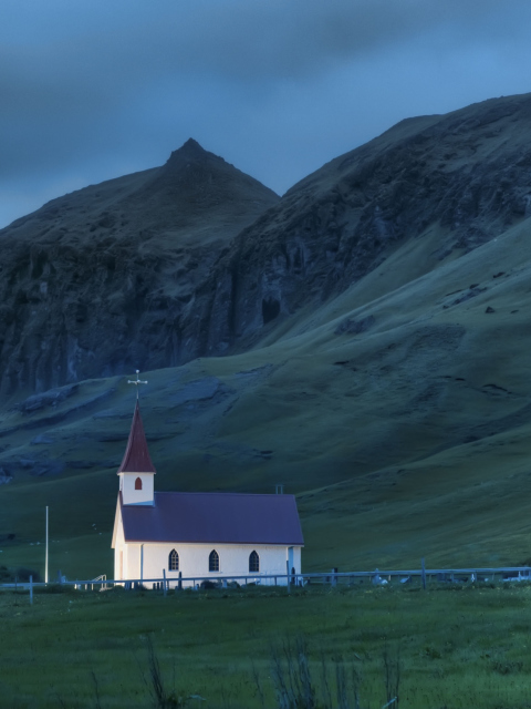 Fondo de pantalla Night In Iceland 480x640