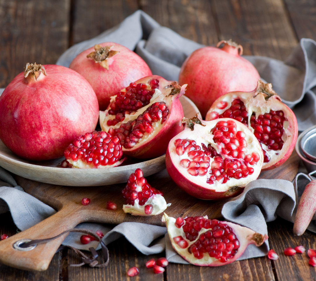 Fresh Pomegranates wallpaper 1080x960