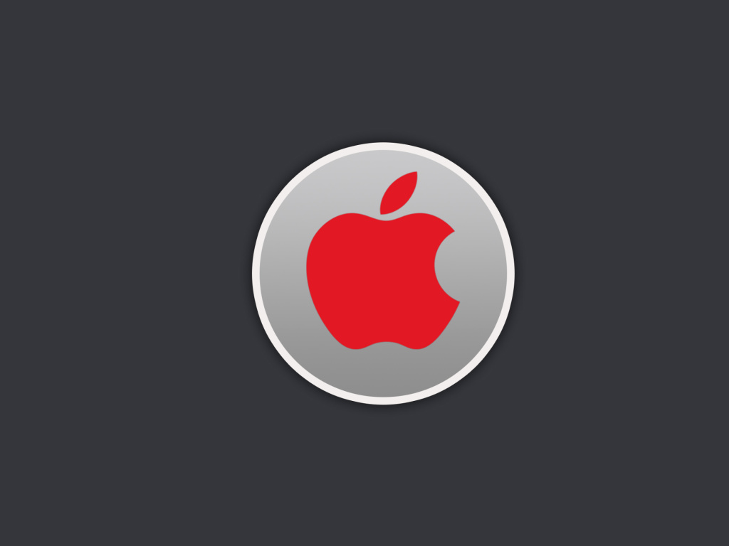 Das Apple Emblem Wallpaper 1024x768