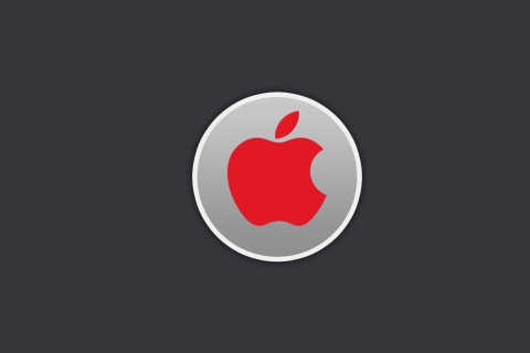 Fondo de pantalla Apple Emblem 480x320
