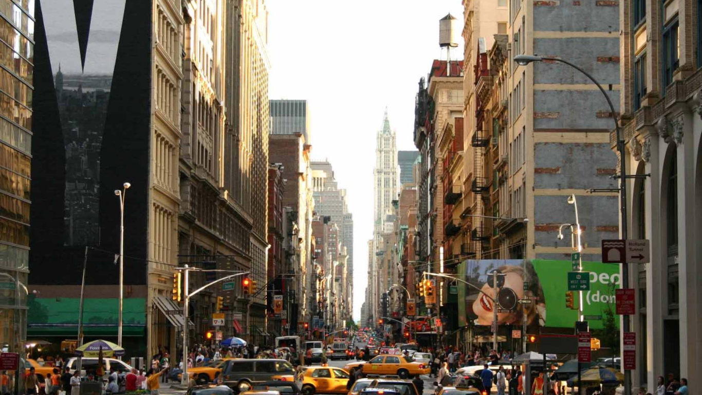 Screenshot №1 pro téma New York Streets 1366x768