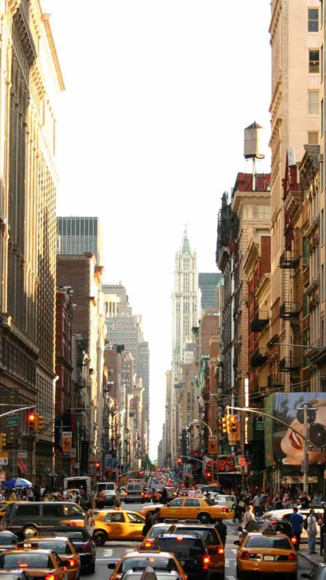 New York Streets wallpaper 640x1136