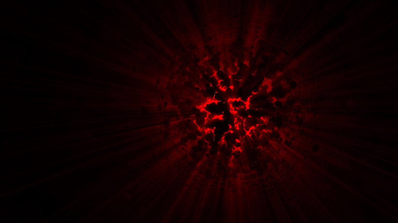 Das Red Glow Wallpaper 1366x768