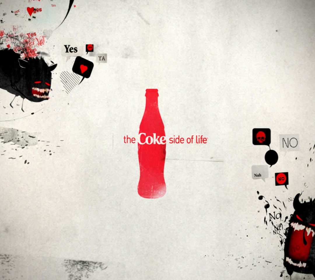 Coca Cola Side Of Life wallpaper 1080x960