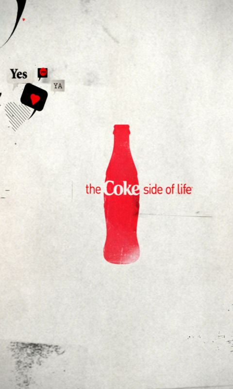 Das Coca Cola Side Of Life Wallpaper 480x800