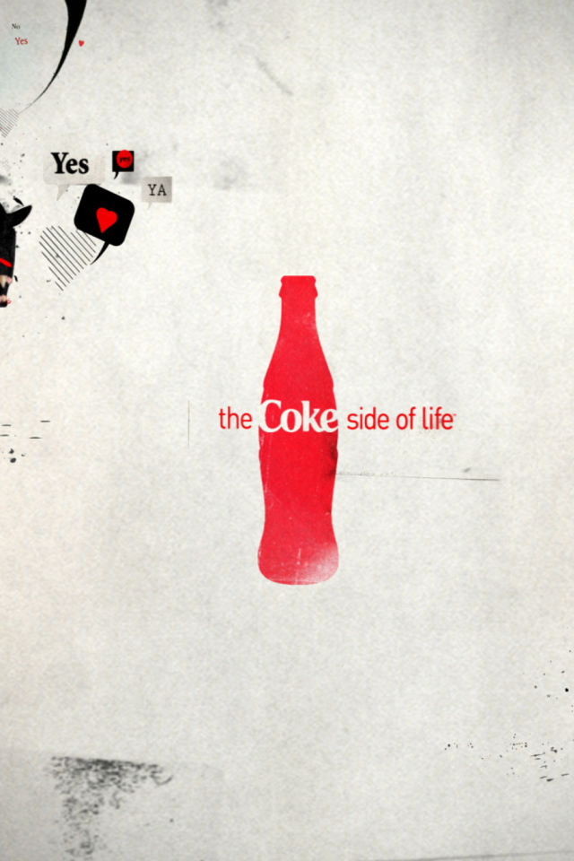 Das Coca Cola Side Of Life Wallpaper 640x960