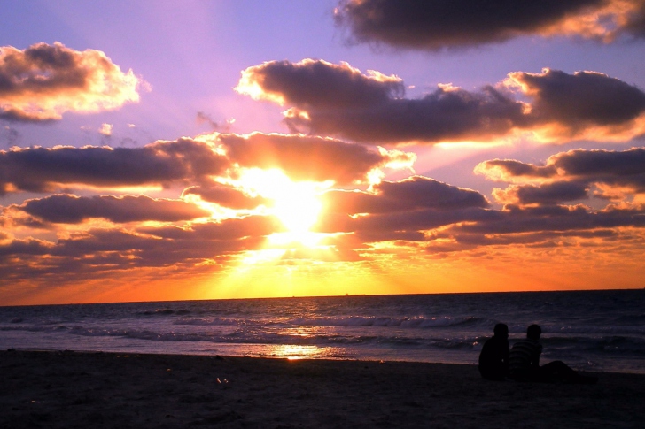Обои Sunset On The Beach