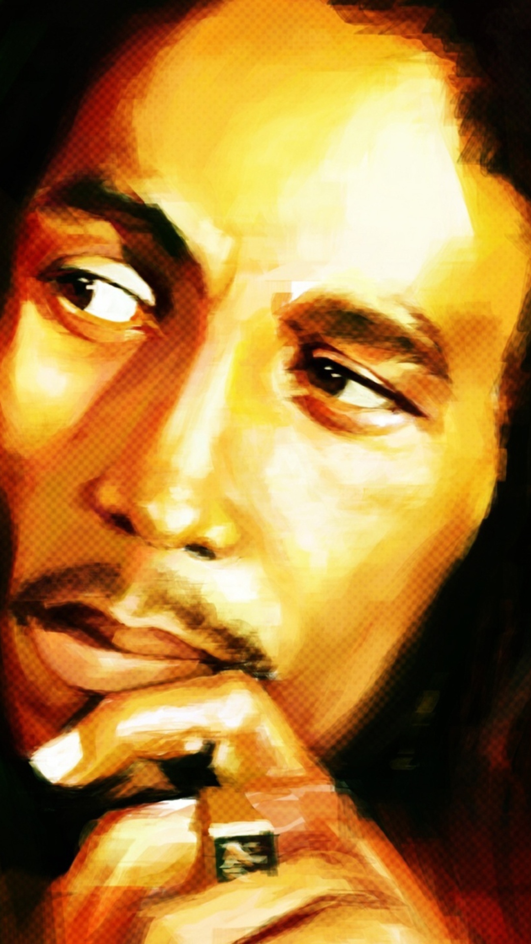 Screenshot №1 pro téma Bob Marley Painting 1080x1920