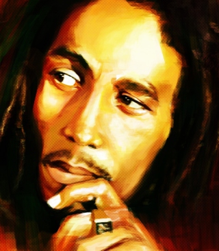 Kostenloses Bob Marley Painting Wallpaper für 240x320