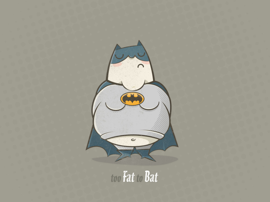 Fat Batman wallpaper 1024x768