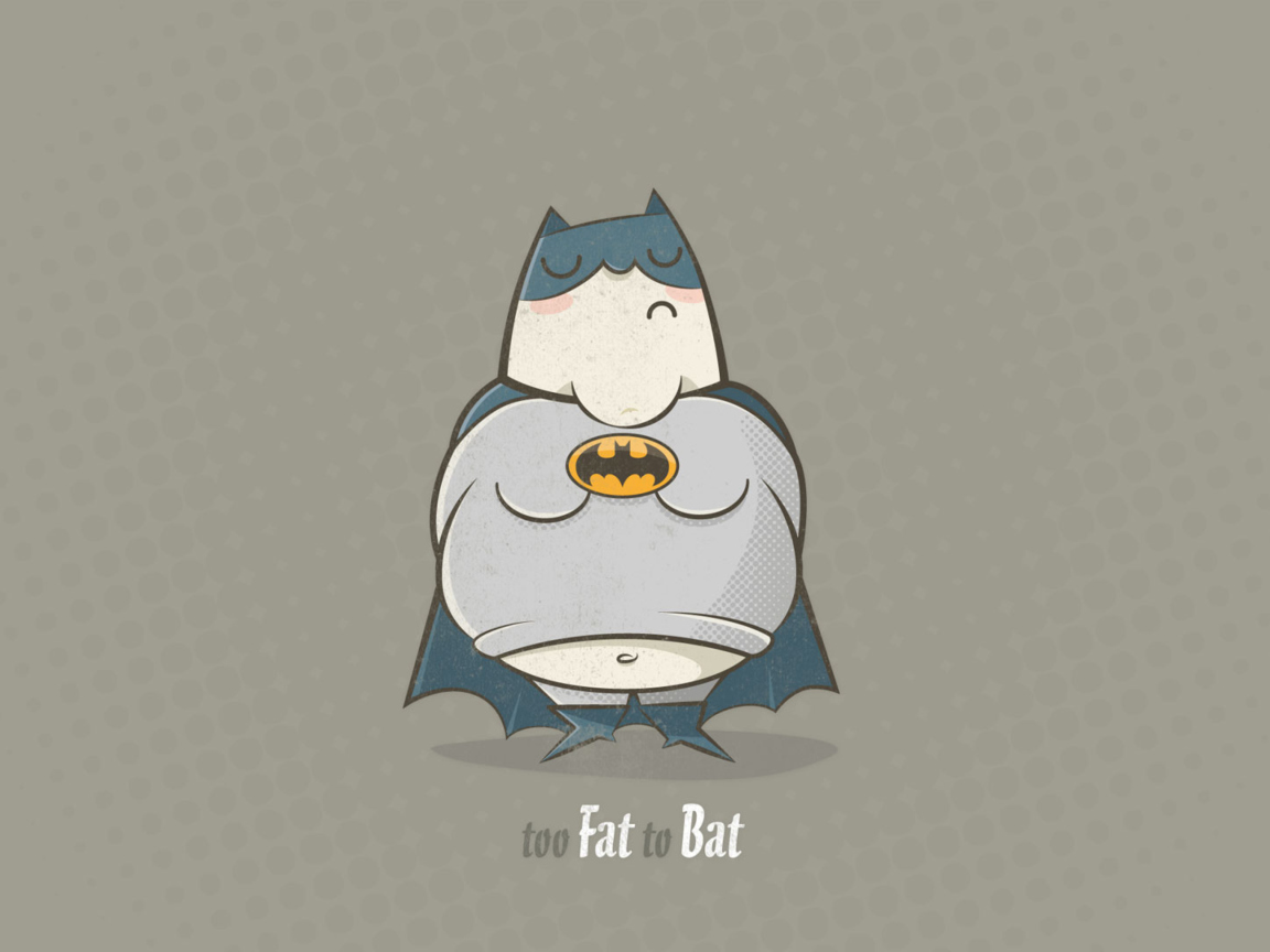 Fat Batman wallpaper 1152x864