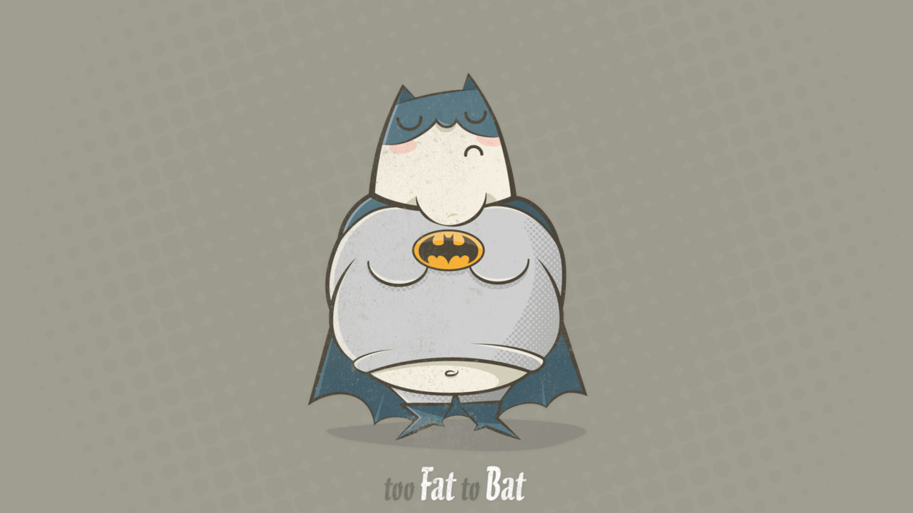 Fat Batman wallpaper 1280x720