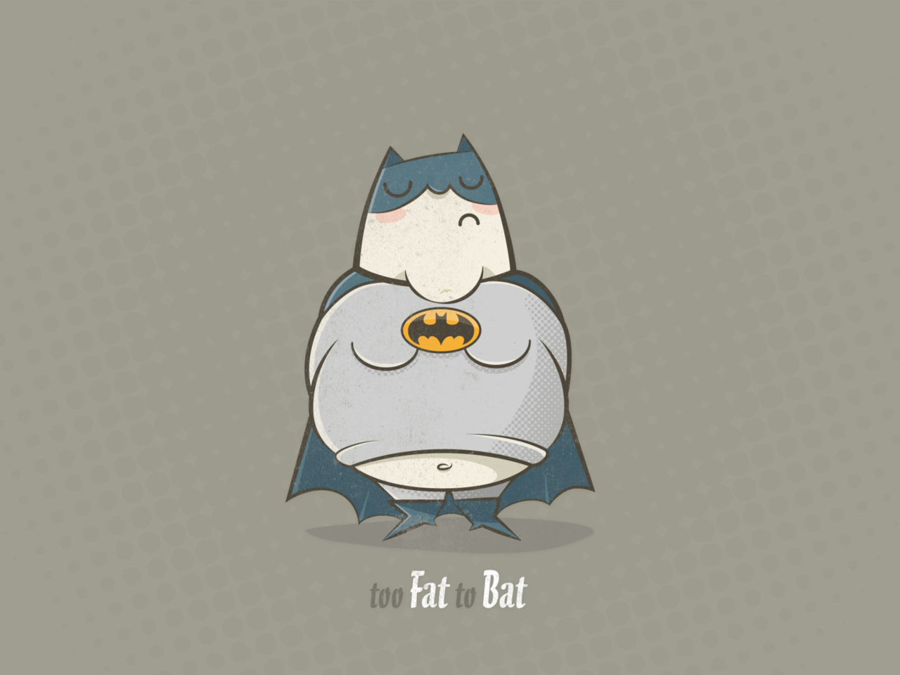 Обои Fat Batman 1280x960