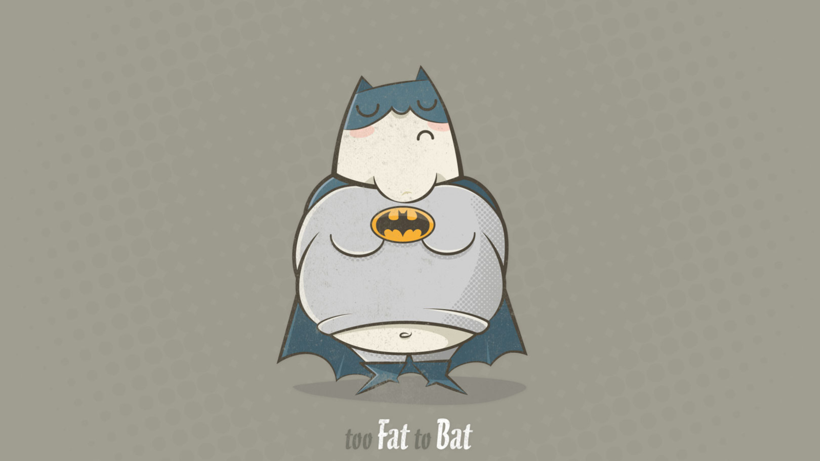 Fat Batman wallpaper 1600x900