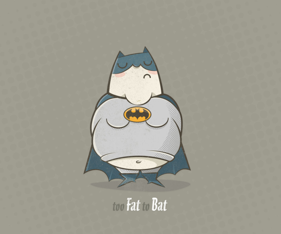 Das Fat Batman Wallpaper 960x800